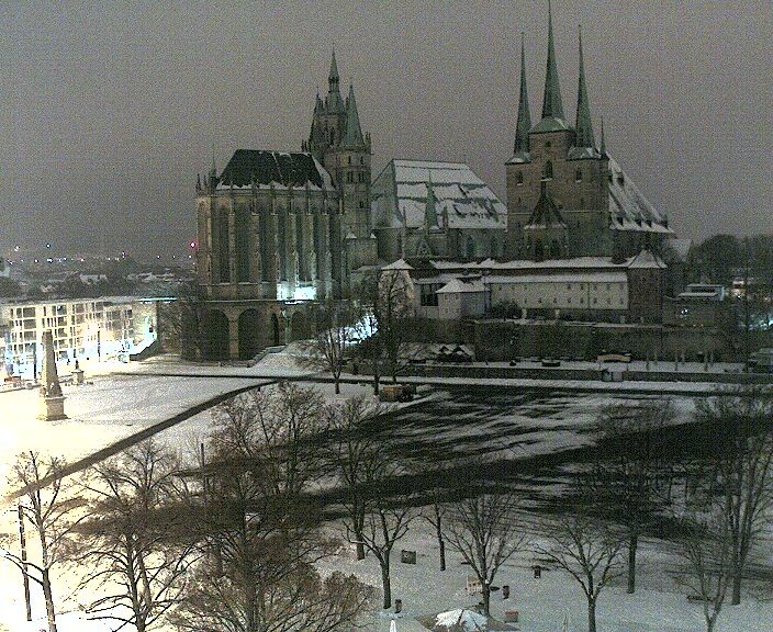 Archiv Foto Webcam Erfurter Domplatz