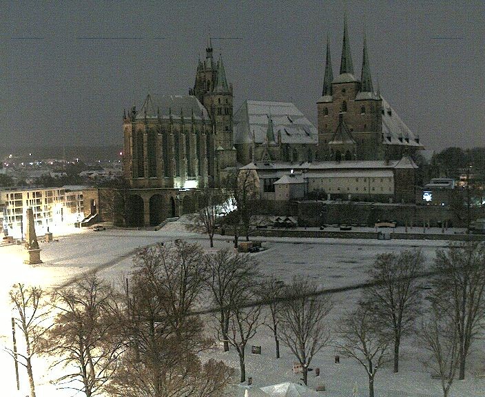 Archiv Foto Webcam Erfurter Domplatz