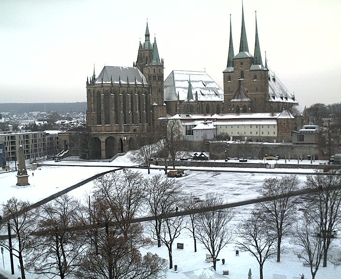 Archived image Webcam Erfurt - Cathedral Square