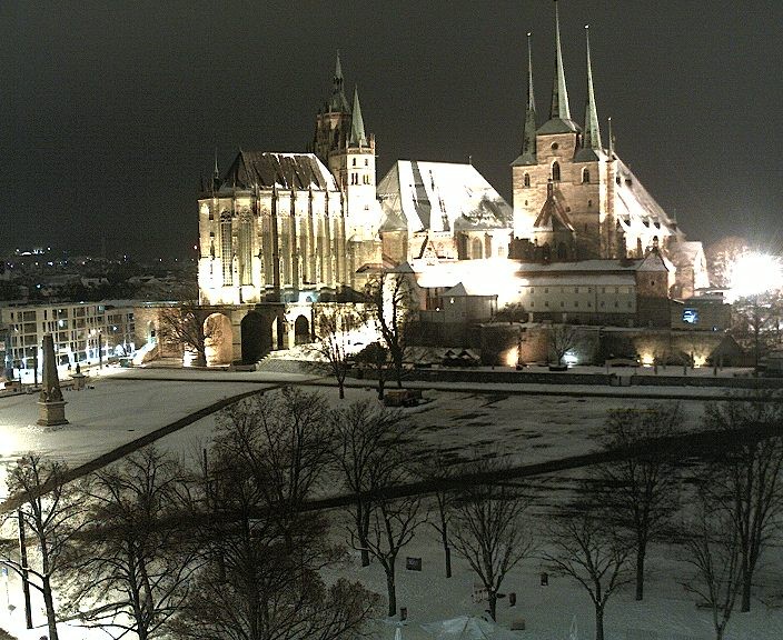 Archiv Foto Webcam Erfurter Domplatz