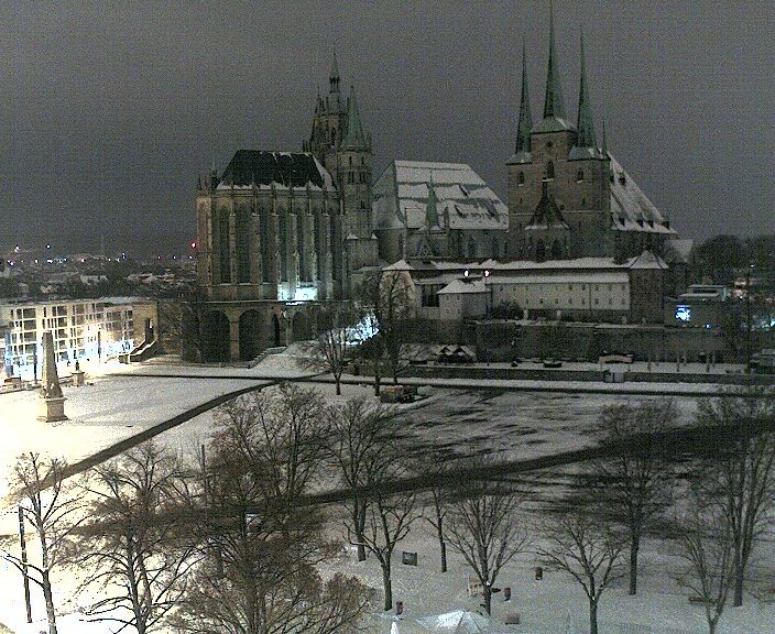 Archiv Foto Webcam Erfurter Domplatz