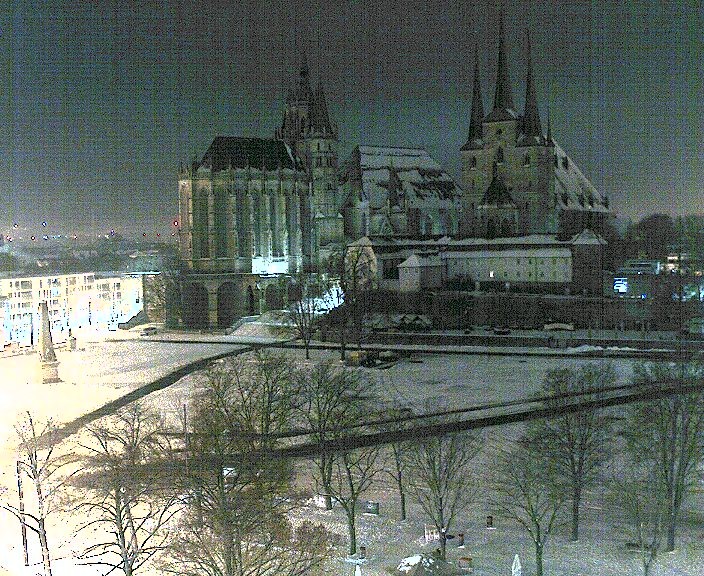 Archiv Foto Webcam Erfurter Domplatz