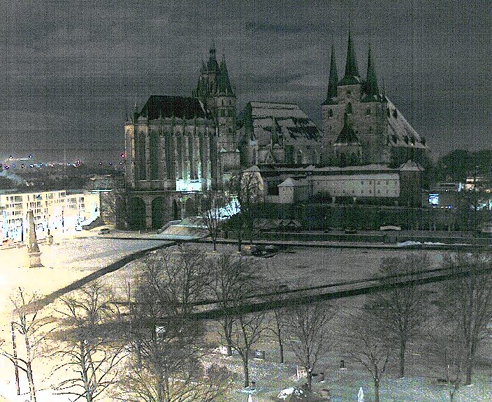 Archiv Foto Webcam Erfurter Domplatz