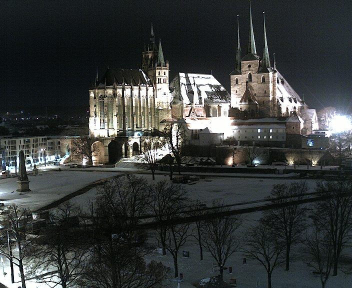 Archiv Foto Webcam Erfurter Domplatz