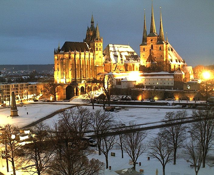 Archiv Foto Webcam Erfurter Domplatz