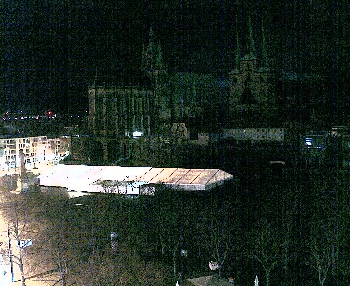 Archiv Foto Webcam Erfurter Domplatz