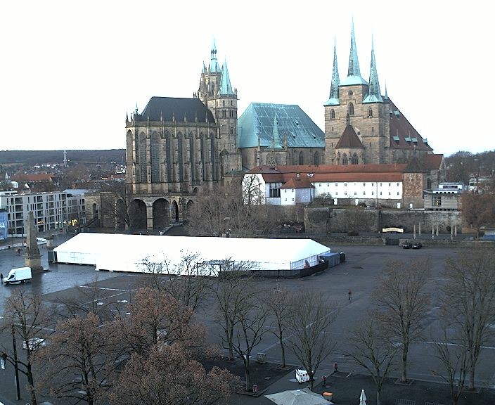 Archiv Foto Webcam Erfurter Domplatz