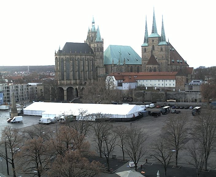 Archiv Foto Webcam Erfurter Domplatz