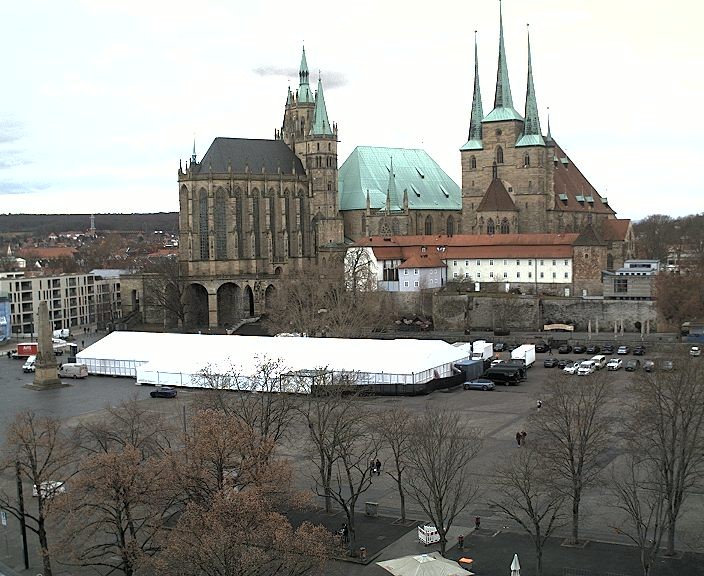 Archiv Foto Webcam Erfurter Domplatz