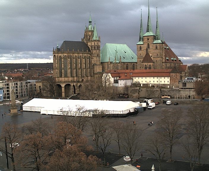 Archiv Foto Webcam Erfurter Domplatz