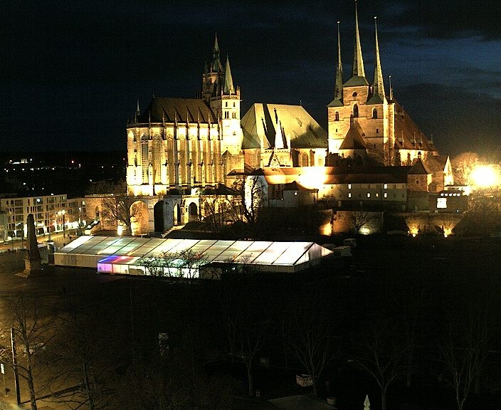 Archived image Webcam Erfurt - Cathedral Square
