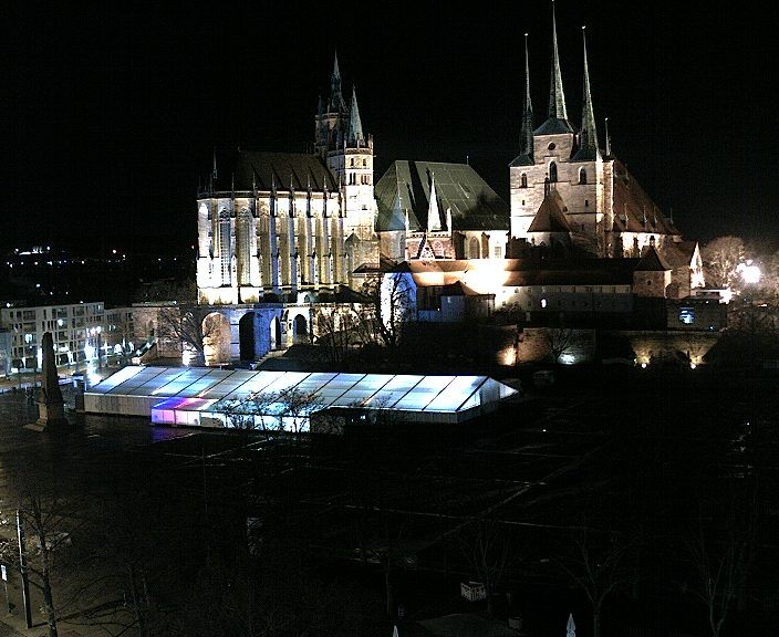 Archiv Foto Webcam Erfurter Domplatz