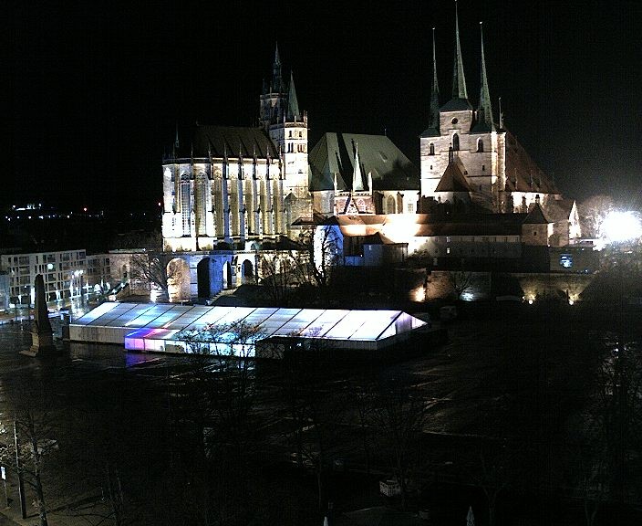 Archiv Foto Webcam Erfurter Domplatz