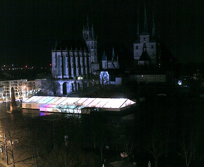 Archiv Foto Webcam Erfurter Domplatz