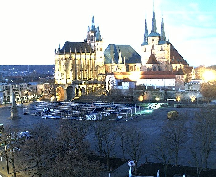 Archiv Foto Webcam Erfurter Domplatz