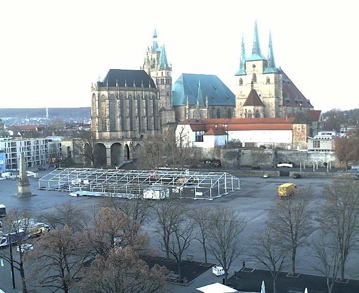 Archiv Foto Webcam Erfurter Domplatz