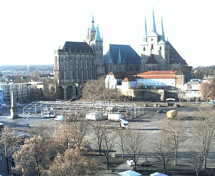 Archiv Foto Webcam Erfurter Domplatz