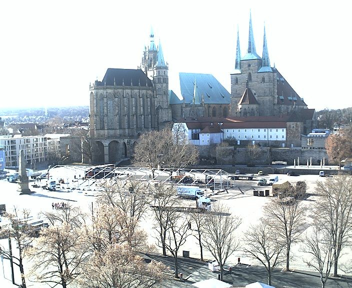 Archiv Foto Webcam Erfurter Domplatz