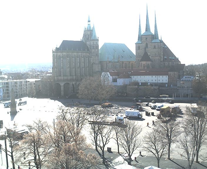 Archiv Foto Webcam Erfurter Domplatz