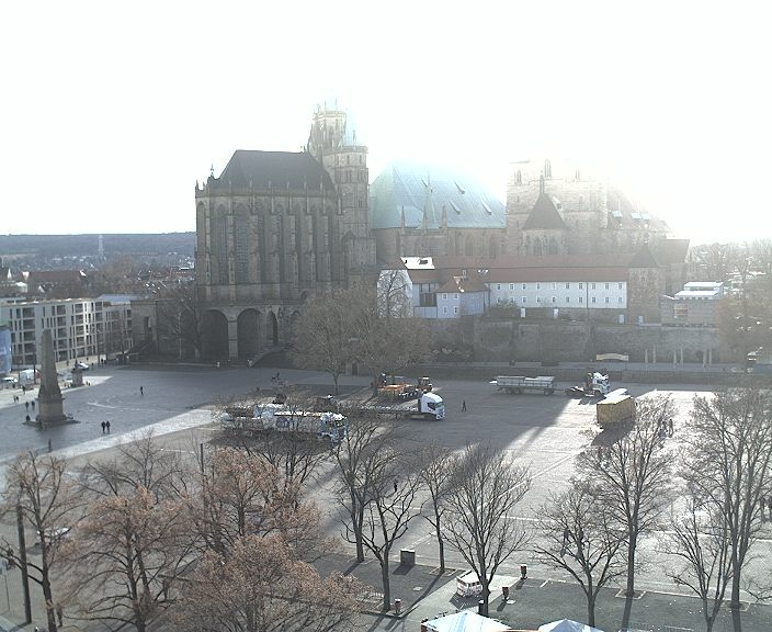 Archiv Foto Webcam Erfurter Domplatz