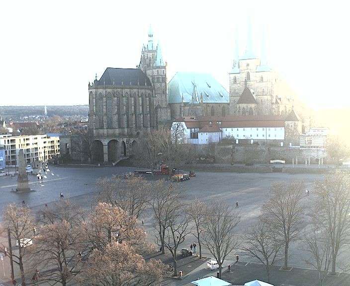 Archiv Foto Webcam Erfurter Domplatz