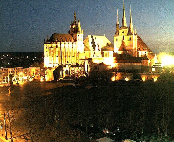 Archiv Foto Webcam Erfurter Domplatz