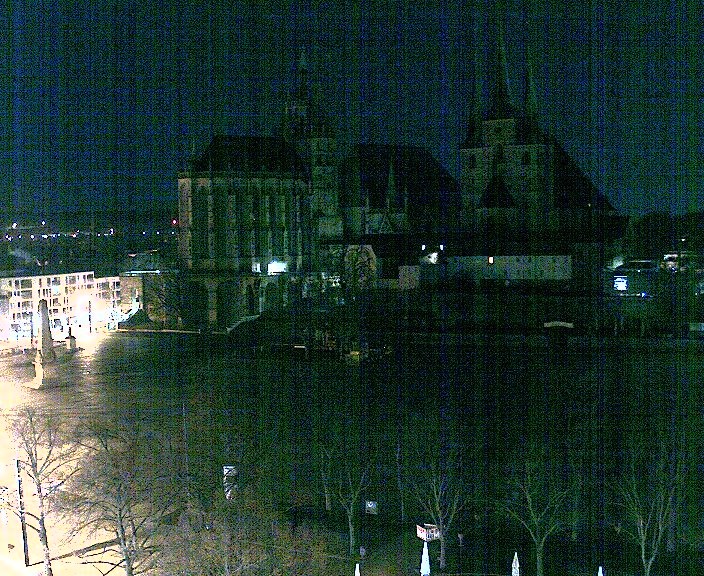 Archiv Foto Webcam Erfurter Domplatz