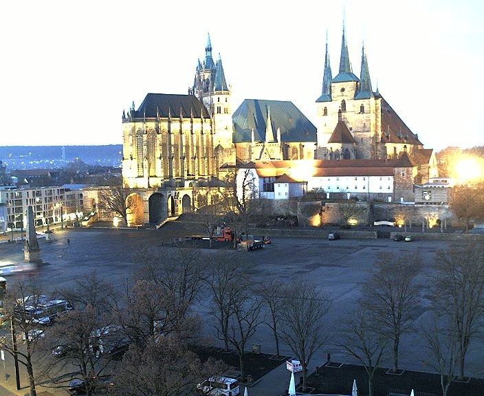 Archiv Foto Webcam Erfurter Domplatz