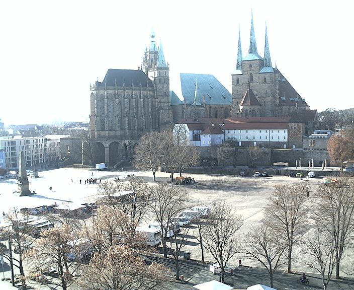 Archiv Foto Webcam Erfurter Domplatz