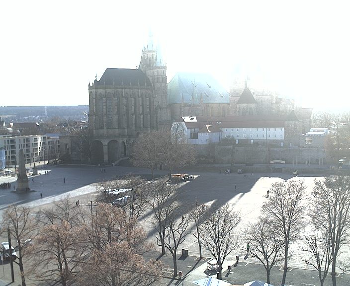Archiv Foto Webcam Erfurter Domplatz