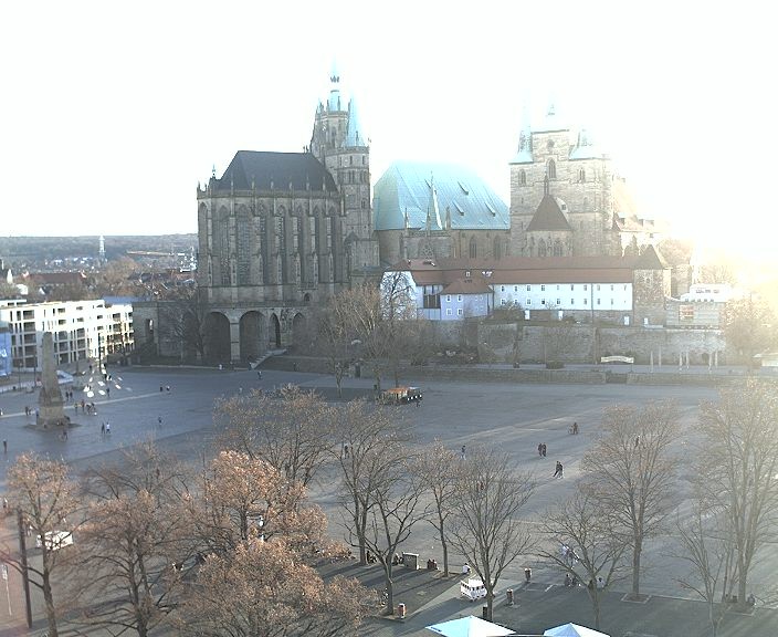 Archiv Foto Webcam Erfurter Domplatz
