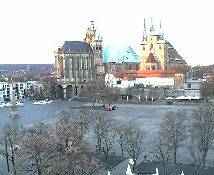 Archived image Webcam Erfurt - Cathedral Square