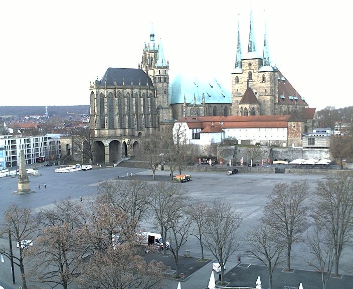 Archived image Webcam Erfurt - Cathedral Square