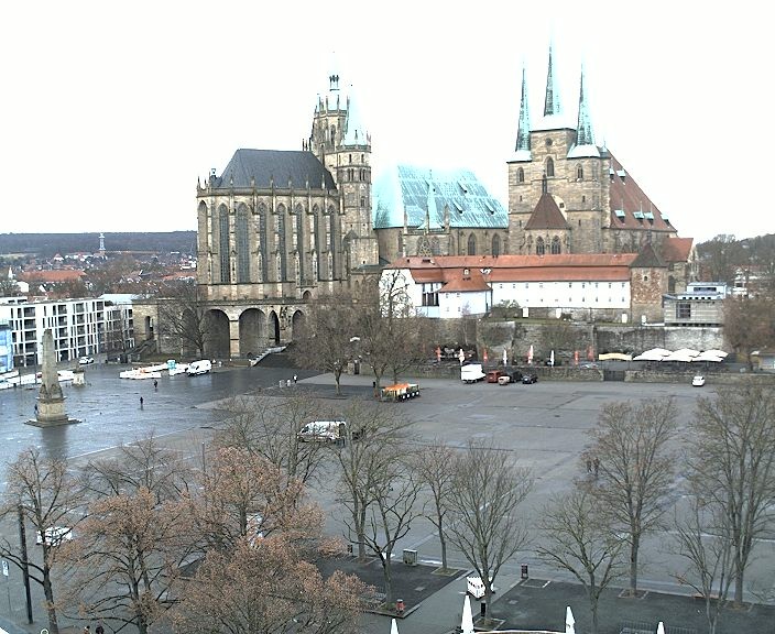Archived image Webcam Erfurt - Cathedral Square