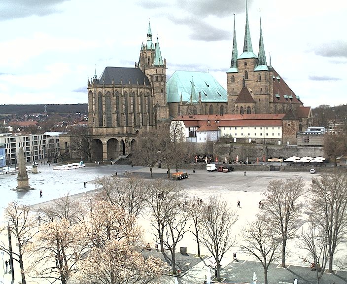 Archived image Webcam Erfurt - Cathedral Square