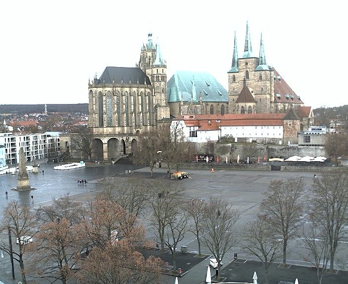 Archived image Webcam Erfurt - Cathedral Square