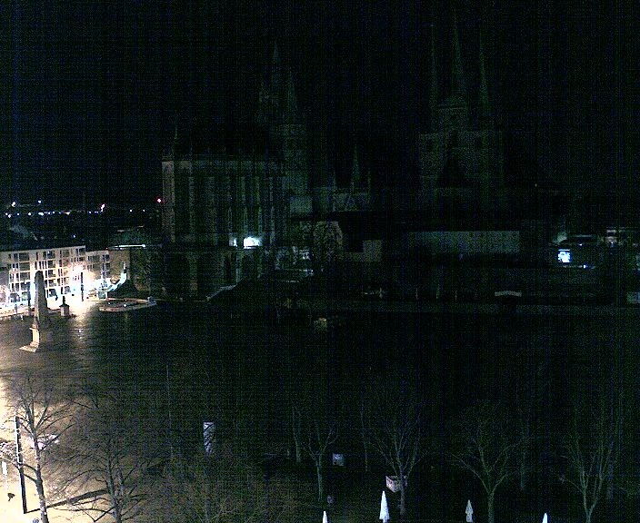 Archiv Foto Webcam Erfurter Domplatz