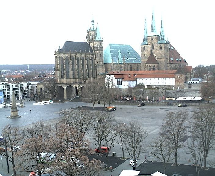 Archiv Foto Webcam Erfurter Domplatz