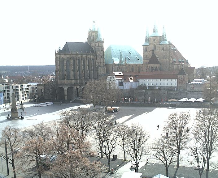 Archiv Foto Webcam Erfurter Domplatz