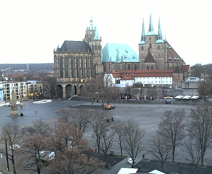 Archiv Foto Webcam Erfurter Domplatz