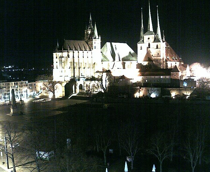 Archiv Foto Webcam Erfurter Domplatz