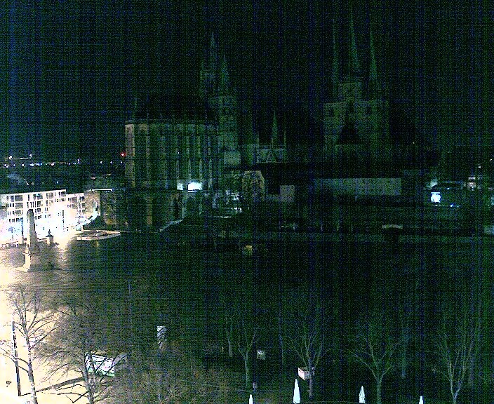 Archived image Webcam Erfurt - Cathedral Square