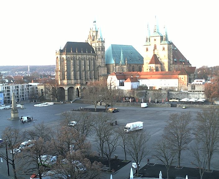 Archiv Foto Webcam Erfurter Domplatz