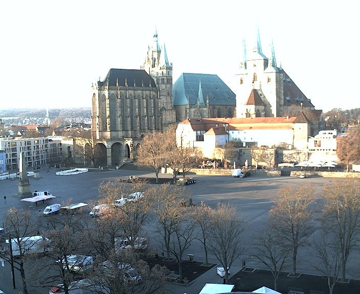 Archiv Foto Webcam Erfurter Domplatz