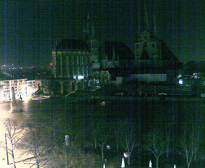 Archiv Foto Webcam Erfurter Domplatz