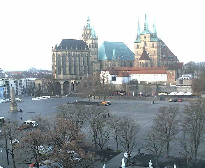Archiv Foto Webcam Erfurter Domplatz