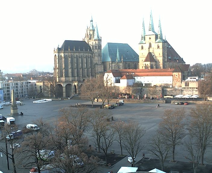 Archiv Foto Webcam Erfurter Domplatz