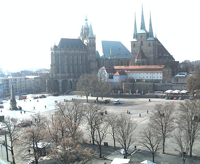 Archiv Foto Webcam Erfurter Domplatz