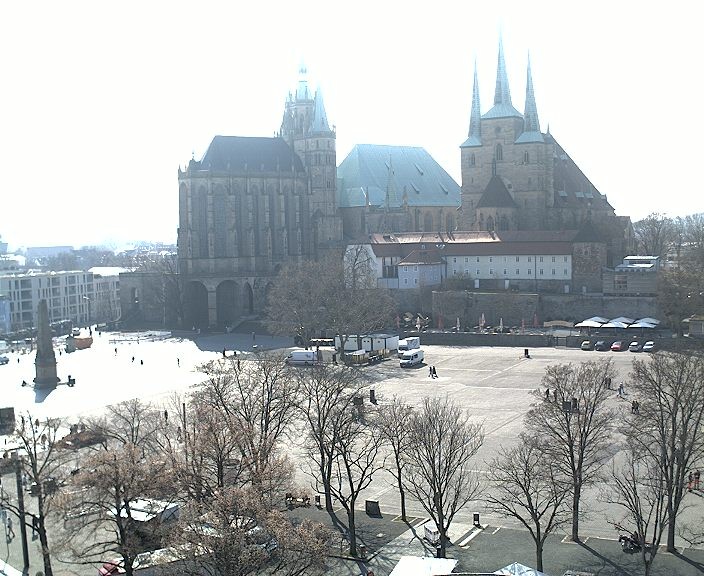 Archiv Foto Webcam Erfurter Domplatz