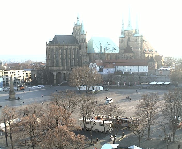 Archiv Foto Webcam Erfurter Domplatz